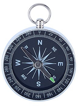 Kompass Navigation für Wandern, Moderne Magnetische Tragbare Tasche Kompass, Wasserdicht Silber Aluminium Kompasse Navigation für Outdoor Camping Wandern Sport