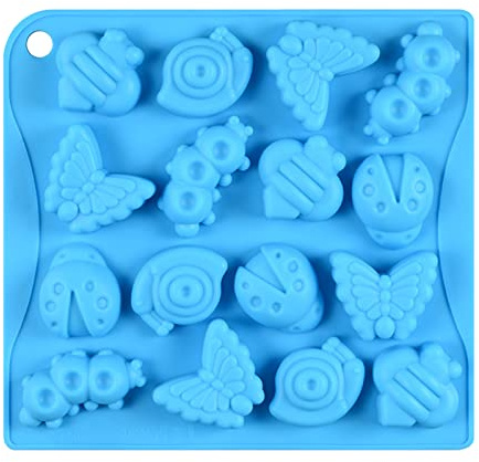 WishesMar Silicone Mould for Chocolate Candy Forming Mold Insect Butterfly Shape - Non-Stick Reusable DIY Molds for Kitchen Creation Fun