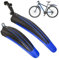 2 Teile Schutzbleche Mountainbike, Schutzblech aus Weichgummi, Modisches Blau Mountainbike Schutzblech, Fahrrad Schutzblech Effektiver Schlammschutz, Kotflügel Fahrrad für MTB Road Bike Mountain Bike