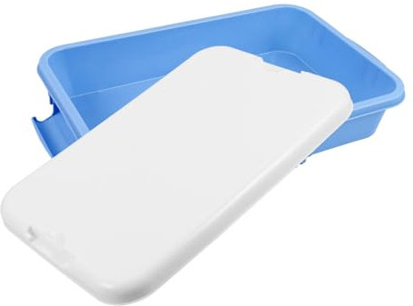Gogogmee Portable Sand Tray Sandbox Lid for Kids Sensory Play and Toy Storage, Plastic Covered Sand Case for Classroom and Craft Organization
