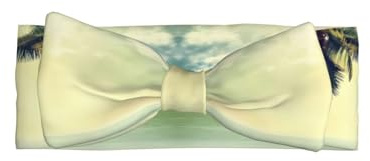 Diadema con lazo para bebé Palm Tree Rocky Shore, un accesorio para el pelo para recién nacidos y bebés, adecuado para bebés de 0 a 6 meses