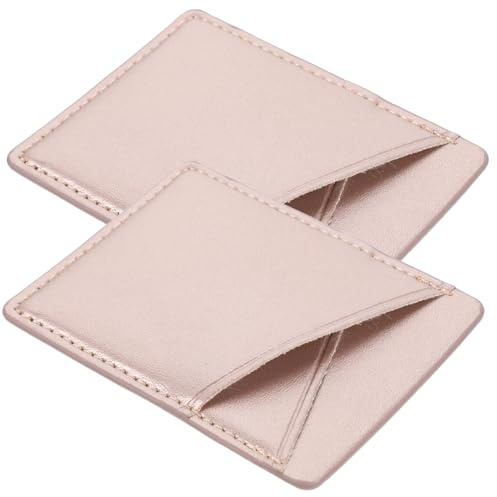 Alipis Portacarte per Telefono Adesivo in Pelle Pu, Porta Carte di Credito 2 Scomparti, Organizer Compatto 2 Pezzi, per Cellulare