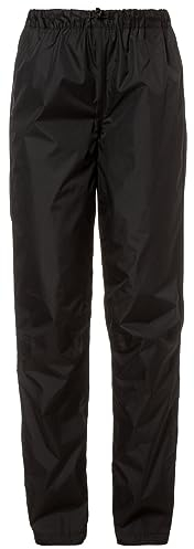 VAUDE Damen Women's Fluid Pants Regenhose, Schwarz, 36 EU
