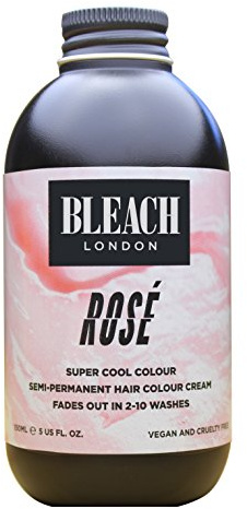 Bleach London Semi-Permanent Hair Colour Cream, 150 Ml, Rose