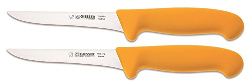 Giesser 2X Messer Ausbeinmesser gelb 13 cm Klingenlänge - Profimesser