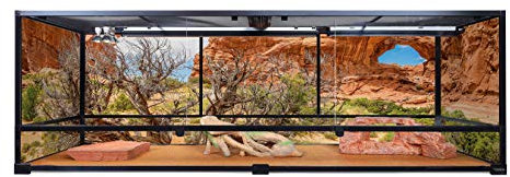 Carolina Custom Cages Terrario, Gigante Profundo 72Lx24Wx24H Alto; Fácil Montaje - Puertas de Vidrio, Paneles y sólo para Hardware, Recuadro 2 2