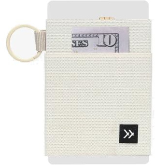 Thread Wallets Ultra Slim Minimalist Card Holder Wallet for Men and Women (Off White, One Size)