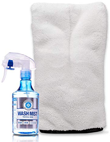 detailmate Soft99 Wash Mist Kit de nettoyage pour habitacle avec gants de précision en microfibre 300 ml 1000 GSM
