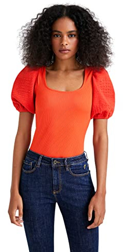 Desigual Body Blouse, Orange, XL Femme