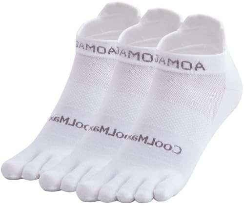 OrrinSports Toe Socks for Men Women Cool-max Running Socks 3 Pairs Athletic Breathable Five Finger Sock