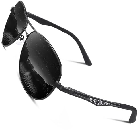 CGID Occhiali da Sole da Uomo Donna Polarizzati Premium Al-Mg Specchio Pilota UV400