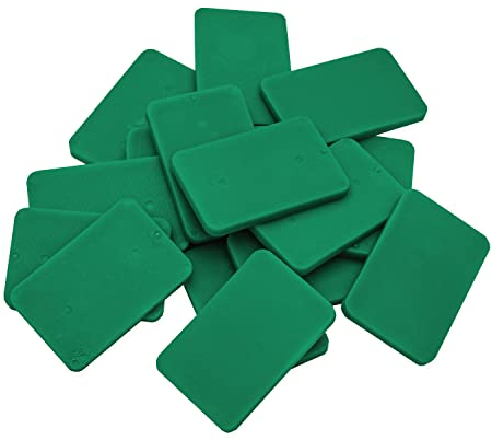 PRIMO24® Premium Unterlegplatten 60x40 mm 100 Stück - Mehrfarbige Distanzplatten aus Kunststoff (Made in Germany) - Abstandshalter Keile in den Größen: 1.5, 3, 5, 10, 15, 20mm