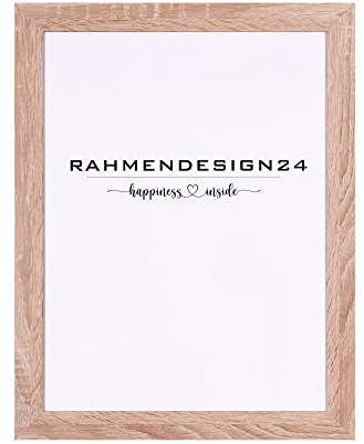 Rahmendesign24 Cadre photo Tokyo 36 x 49 cm (format puzzle) Chêne Sonoma Cadre pour photo, amovible, poster, puzzle, cadre
