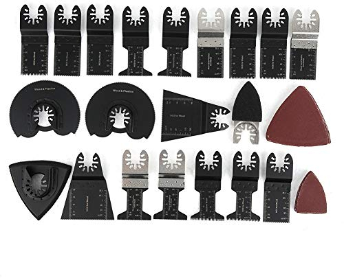 Cuchillas Multiherramienta 18 Piezas Hoja de Sierra Oscilante Accesorios de Herramienta Oscilante Multiherramienta para Worx, Dewalt, Makita, Bosch, Fein Multimaster, etc.