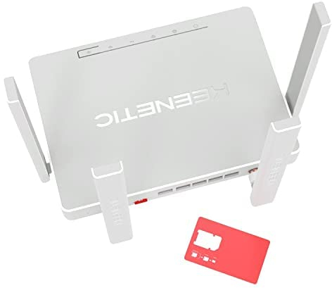 Keenetic Hero 4G+ AX1800 Mesh Wi-Fi 6 4G+ Modem Router with a 4-Port Gigabit Smart Switch and USB 3.0 Port