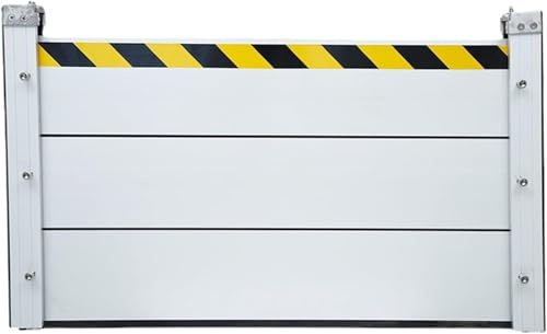 Hochwasserschutz, Hochwasserschutz bei türen, Hochwasserschutz für türen, Aluminium Hochwasserschutz barriere, Geeignet für Unterführungen, Fabrik, Garageneinfah (100 * 80CM)