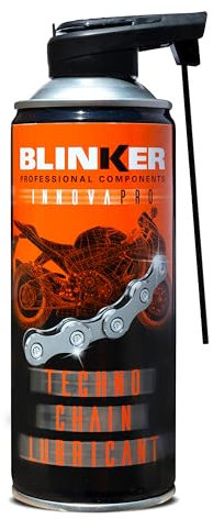 Blinker - Grasa para Cadena de Moto Innovapro - Lubricante Testado y Desarrollado en la Alta Competicion - Extrema Adherencia - Rango de Temperatura -35ºC a 200ºC - Protección Antioxidante - 400 ml