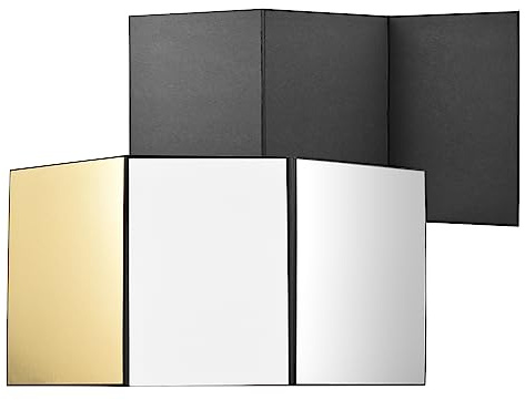Riflettore di Luce 4 in 1, Materiale in Cartone, Design Pieghevole, Cartone Fotografico Compatto, per Studio Fotografico, Fotografia di Prodotti in Vetro o Ceramica, Accessori