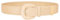 JasGood Stroh Geflochten Elastischer Gürtel für Damen Breiter Taillengürtel Rattan Gewebter Boho Gürtel für Kleider,Beige,90cm