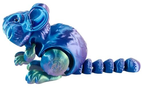 Dreidimensional Bedruckte Tierfigur, Dreidimensional Bedruckte Spielzeugtiere - Flexible Gelenk-Hamster-Figuren | Bedruckte süße Tierpuppen für Ostern, Geburtstag, Neujahr