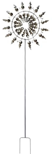 Molino de viento de metal 3D, molino de viento mágico, molino de viento para jardín, molino de viento metálico, molino de viento único y molino de viento, esculturas de Windspinner