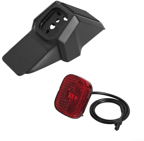 Garde-boue arrière avec feu stop pour scooter Ninebot ZT3 Pro conçu pour améliorer la sécurité de conduite de nuit et la protection des composants