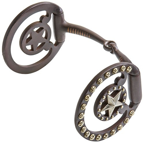 WILDHORN Snaffle Bit STAR, 12,5 cm, Stahl, braun