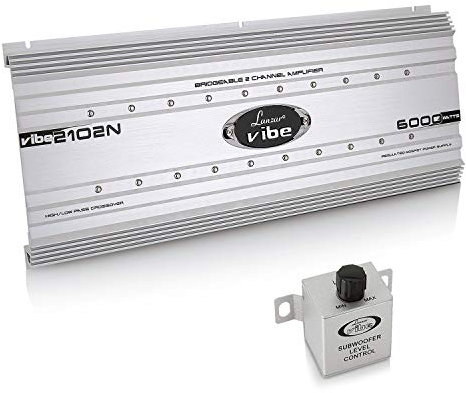 Lanzar VIBE2102N Vibe 6000 W 2 Channel MOSFET Car Audio Amplifier