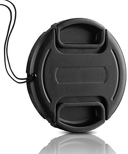 77mm Lens Cap Center-Pinch, Extra Strong Springs for Sony Canon Nikon Fujifilm Olympus Tamron Sigma Pentax Leica