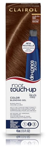 Clairol Root Touch-Up Semi-Permanent Hair Color Blending Gel, 5R Auburn Red, Pack of 1