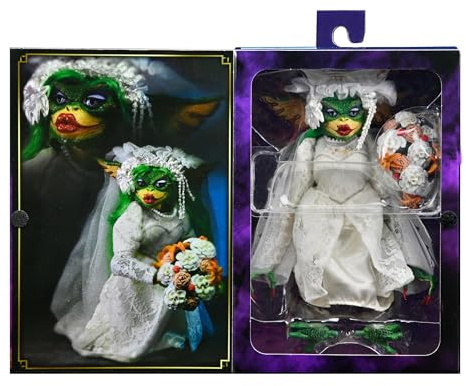 NECA 2022 Convention Exclusive Gremlins 2 Ultimate Greta im Hochzeitskleid, Grün, Größe L
