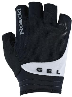 Roeckl Sports Fahrradhandschuh ITAMOS 2, High Performance Handschuh, Schwarz/Weiß 9