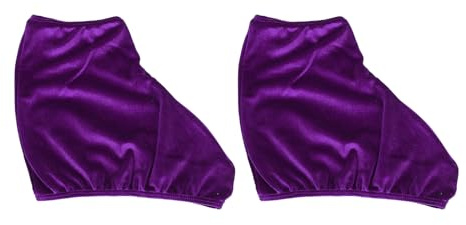 Happyyami 1 Paire Housses De Patins Couvre-Chaussure Chauffe-Pieds De Glace Couvre-Botte Patins Noirs pour Femmes Skate De Couverture De Frein Roller Violet Polyester Portable