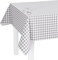 LILENO HOME Tischdecke abwaschbar als Meterware 200x140cm (Schnittkante) in Karo Grau S Motiv - Wachstuchtischdecke wasserabweisend ideal als Tischtuch o. Tischläufer für Bierzeltgarnitur