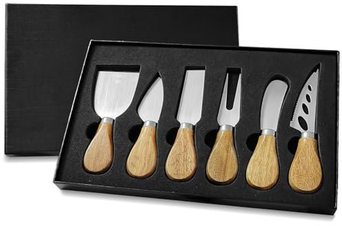 Chingcoo Ensemble de couteaux à fromage, set complet de couteaux à fromage en acier inoxydable