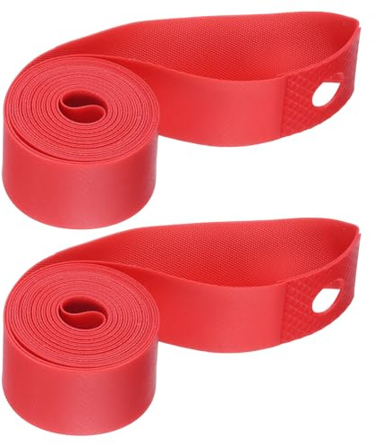sourcing map 2 strisce per cerchioni della bicicletta, 26 x 20 mm, in PVC, per pneumatici della bicicletta, nastro interno per tubo interno, antigraffio, protezione per cuscino protettivo per bici da