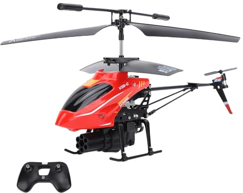 GoolRC Remote Control Helicopter, WLtoys V398-C 3.5 Channel RC Helicopter with 6-Axis Gyroscope, Altitude Hold, LED Light, Simulate Firing, 2.4GHz Flying Toys for Beginners