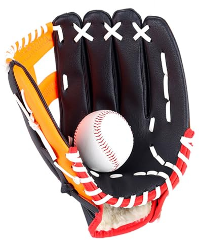 Fierudeng Kids Sports Baseball Gloves, Sports and Professional Baseball Single Gloves, Comfortable and Softball Mitt for Kids Youth Adults Professional