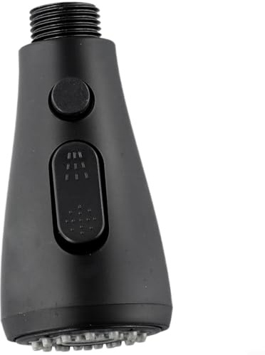 Honseadek Nero Pull Down Sostituzione Rubinetto Testa Spruzzatore Lavello Cucina Miscelatore Ugello Ampio Flusso Opzioni di Spruzzo Materiale Abs Mezza Connessione
