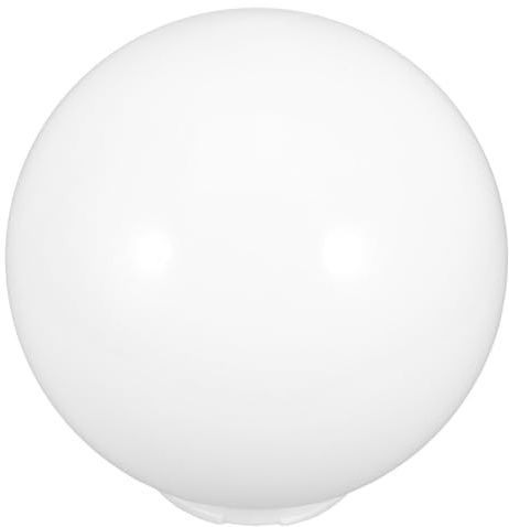 Pantalla Esférica de Acrílico Blanco Tulipas de Lamparas, para Patio | Ligera, Fácil de Instalar y Retirar, Diseño Simple, Crea Ambiente Cálido, Orificio de 12,5cm
