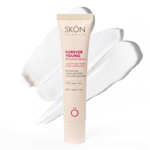 Skön Forever Young ögonkontur fuktgivande och utjämnande med hyaluronsyra och vitamin E, ögonkontur kräm, mörka cirklar förstärkande effekt, hjälper till att minska rynkor och tunna linjer, 15 ml