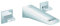 GROHE Allure Brilliant - 3-Loch-Waschtischarmatur (wassersparend, Auslauf mit integriertem Mousseur, Wandmontage, langlebig), chrom, 20346000
