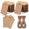 toocoo Toocoo 200 Stück Premium-Geschenkanhänger mit 200 Wurzeln, natürlicher Juteschnur, doppelseitig erhältlich, Preisschilder aus Kraftpapier, Bastelanhänger, Etiketten, Schmuckanhänger mit Schnur