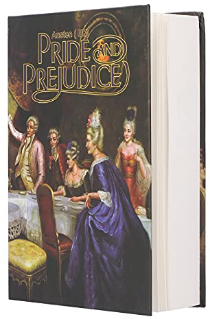 Buchumführungstresor, Buchtresor aus Metall, vielseitig einsetzbar, mit Schlüsselschloss, versteckter Geheimtresor, große Spardose, hohe Kapazität, 20,4 x 15,2 x 4,5 cm