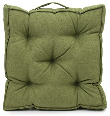 Gözze - Cuscino con Manico per il Trasporto, Cuscino per Sedia, Trapuntato, Darco, 100% Poliestere, 40 x 40 x 7 cm - Verde