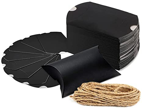 100 Stück Kraftpapier Tüten Geschenkbox, Klein Geschenkschachtel Kraftpapier, Jahrgang Kraft Papier Geschenkbox, Vintage Geschenkkarton Klein, Kraft Papier Geschenk Box für Weihnachten, Süßigkeiten