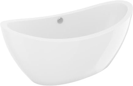 Vente-unique-Bañera exenta design blanca - 225L - 170 x 83 x 77 cm - ALDA