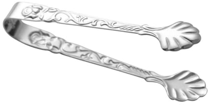 MAGICLULU Pinzas Para Cubitos De Hielo De Color Rosa Pinzas Para Terrones De Azúcar De Acero Inoxidable Diseño De Relieve Para Uso Cafeterías o Mesas De Té