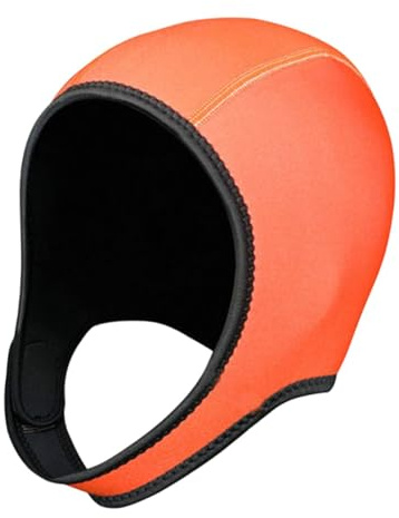 Cappuccio per Immersione Subacquea Cappello da Nuoto Cappuccio per Muta in Neoprene da 3 Mm Cappuccio Termico per, Arancia