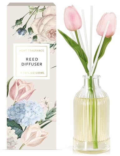 SCENTORINI Diffusore Profumo Ambiente a Bastoncini, Fragranze alla Rose 200 ML di Oli Essenziali, Profumatore Naturale, Deodorante per Ambienti, Casa Decorazioni per Stanze, Bagno, Ufficio